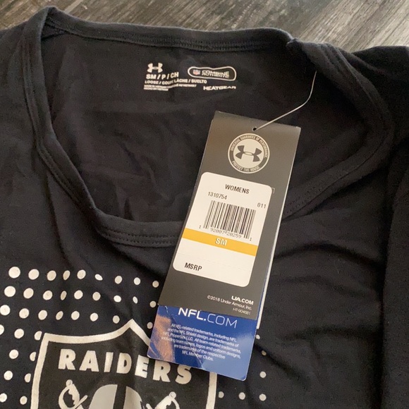 Under Armour Heatgear NFL Raiders T Shirt - Picture 5 of 10